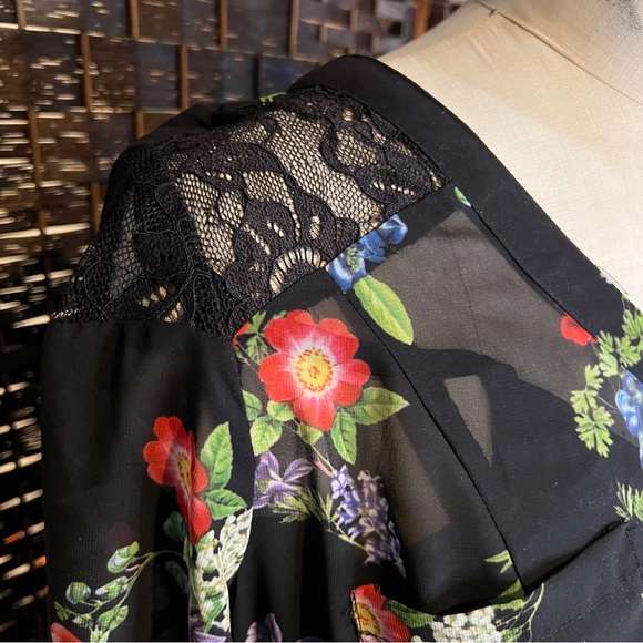 Torrid black floral chiffon maxi dress - Picture 7 of 9